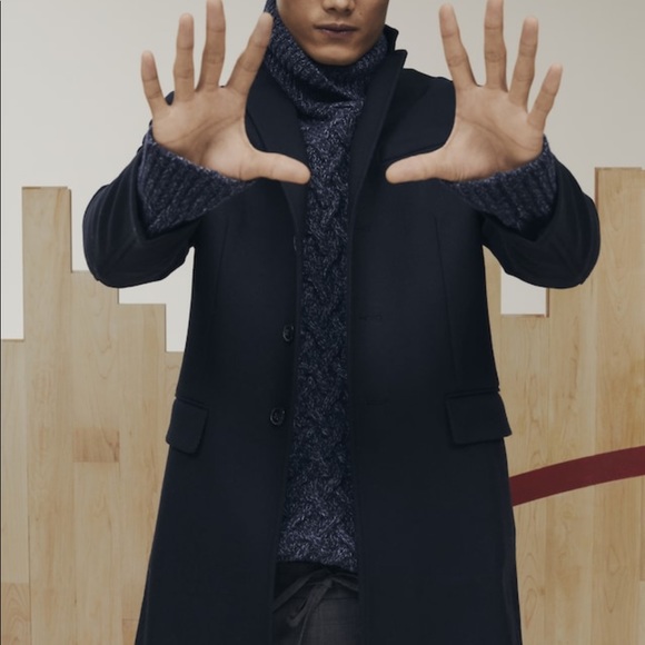 XS Men’s Banana Republic Italian Woolblend Topcoat - Picture 5 of 7